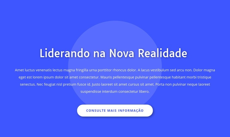 Liderando na nova realidade Maquete do site