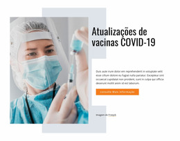 Vacina Para O Covid-19 - Modelo De Site Joomla