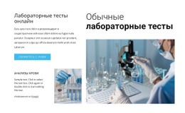 Общие Лабораторные Тесты – Удобный Макет Сайта