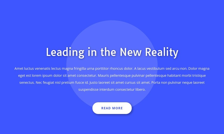 Leading in the new reality Squarespace Template Alternative