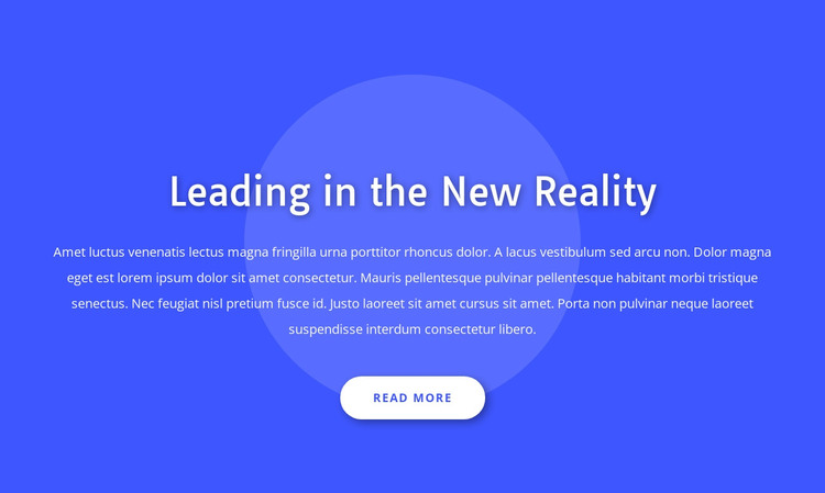 Leading in the new reality Web Design