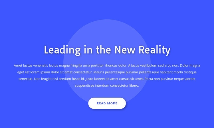 Leading in the new reality Webflow Template Alternative