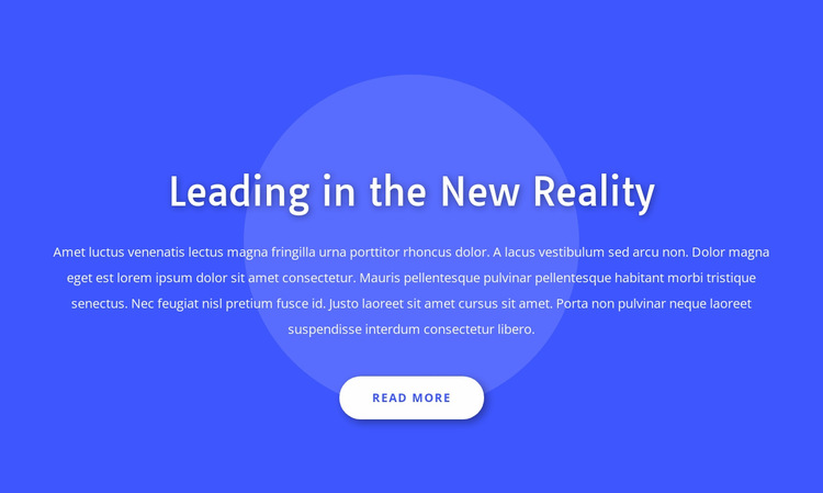 Leading in the new reality Website Builder Templates