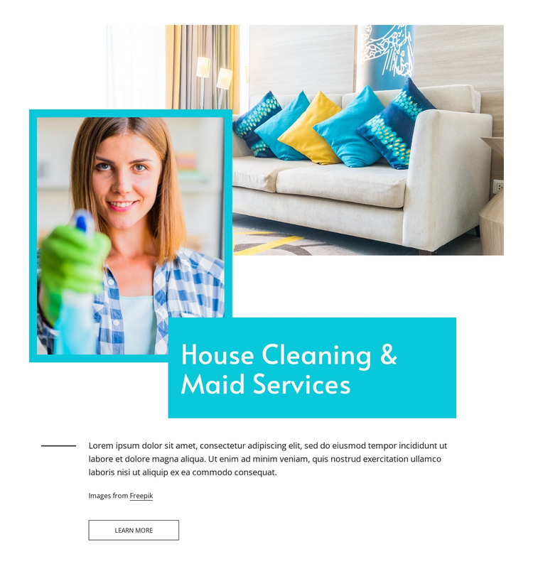 Maid services HTML Template
