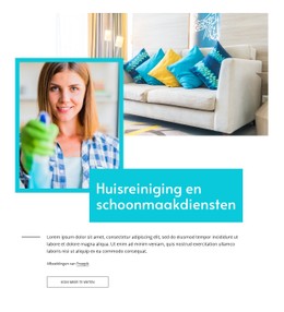 Schoonmaakdiensten - Beste CSS-Sjabloon