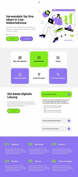 Responsive Webvorlage Für Get Workout