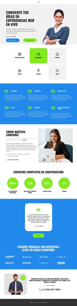 Historia de nuestro negocio - Maqueta de sitio web por Nicepage