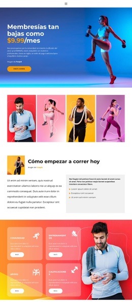 Deportes Todos Los Días Plantillas Html5 Responsivas Gratuitas