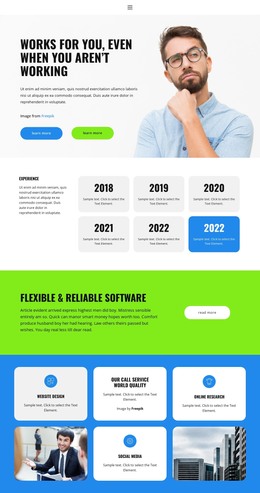 Choose Your Goal - Web Template
