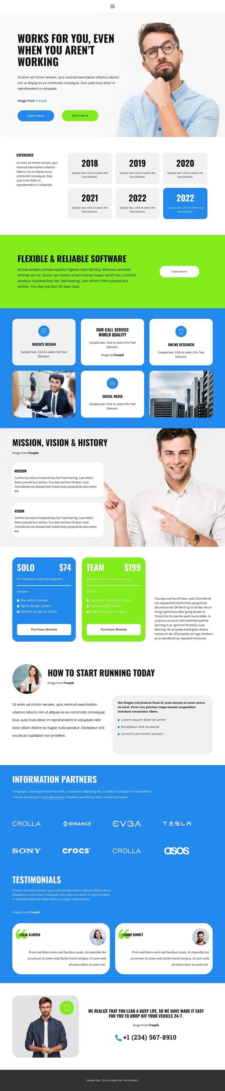 Choose your goal HTML Template