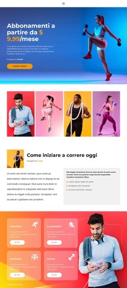 Mockup Di Sito Web Multiuso Per Sport Tutti I Giorni