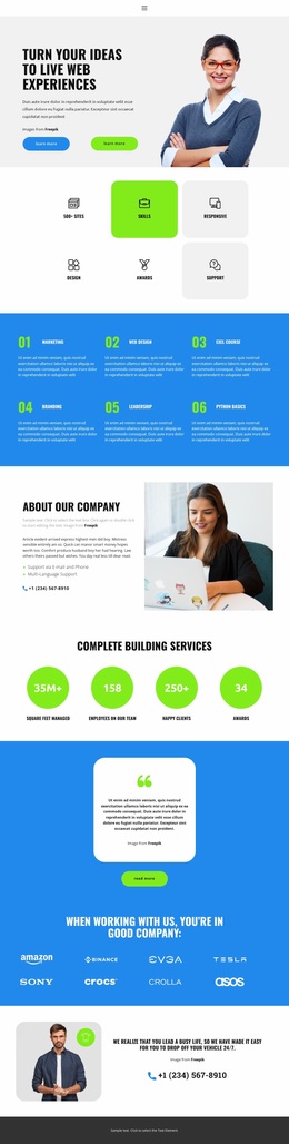 Three paragraphs - Website Design by Nicepage