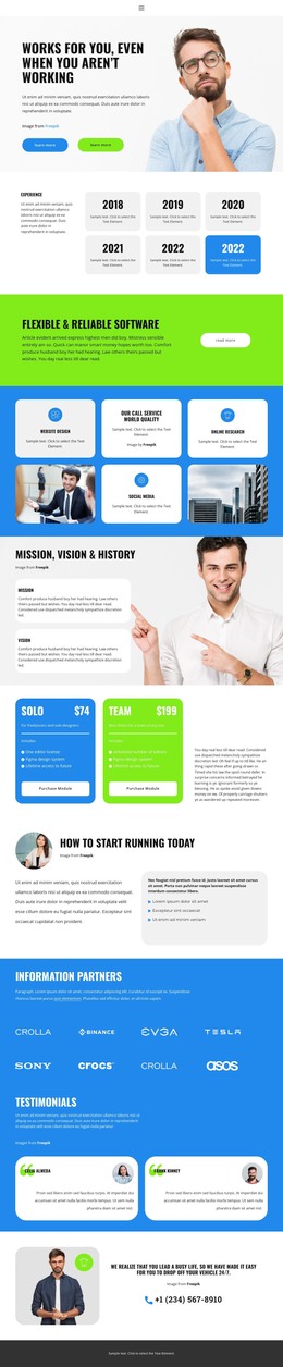 Meet technical support - WordPress Theme by Nicepage