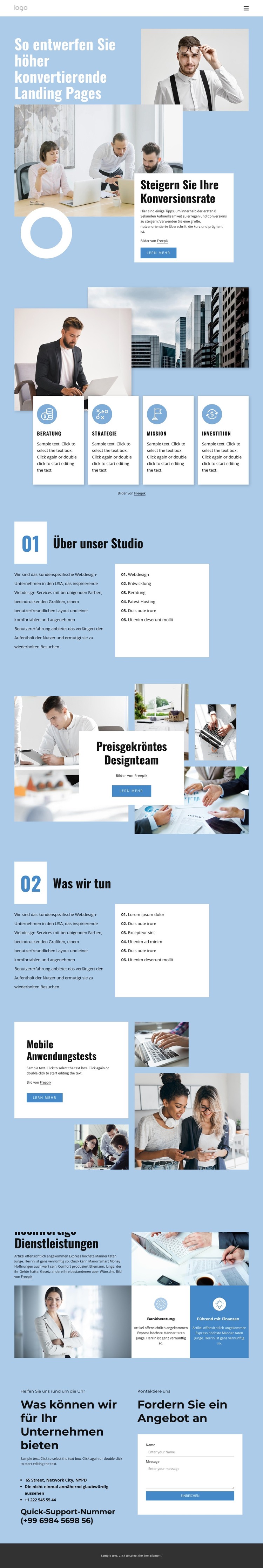 Studio für digitales Marketing HTML-Vorlage