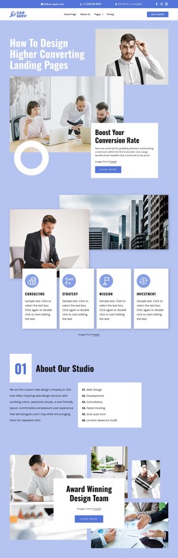 Digital marketing studio - CSS Template by Nicepage