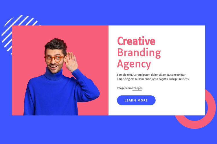 We use brains to create brands HTML Template