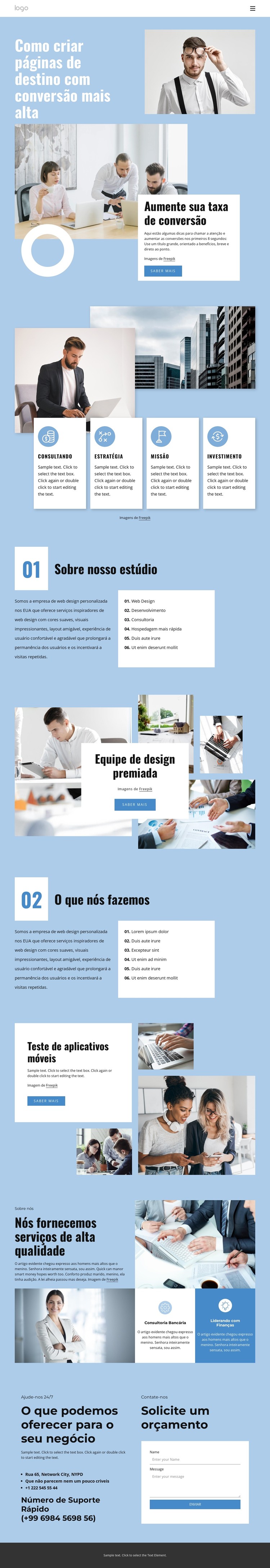 estúdio de marketing digital Template CSS