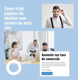 Impulsione Sua Página De Destino - Modelo De Site Gratuito