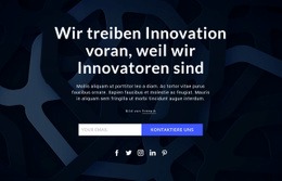 Wir Treiben Innovationen Voran - Website-Vorlagen