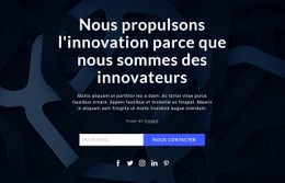 Nous Propulsons Les Innovations Modèle CSS