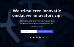 Wij Stimuleren Innovaties - Prachtige Sjabloon Van Één Pagina