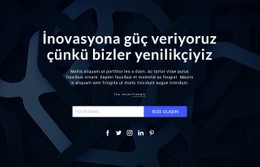 Yeniliklere Güç Veriyoruz CSS Şablonu