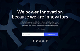 We Power Innovations - High Converting Landing Page