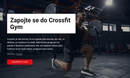 Připojte Se K Crossfit Gymu Šablona Webu