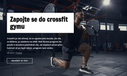 Připojte Se K Crossfit Gymu - Šablona Pro Přidání Prvků Na Stránku