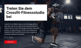 Treten Sie Dem Crossfit-Fitnessstudio Bei – Vorlage Für Website-Builder