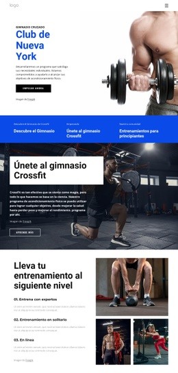 Club De Fitness Cruzado - Creador De Sitios Web Profesional