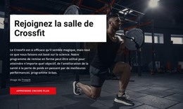 Rejoindre La Salle De Crossfit - Modèle De Page De Destination