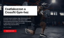 Csatlakozz A Crossfit Edzőteremhez - Sablon Elemek Hozzáadásához Az Oldalhoz