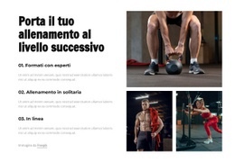 Porta Il Tuo Allenamento Al Livello Successivo - Costruttore Di Siti Web