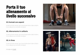 Porta Il Tuo Allenamento Al Livello Successivo - HTML Builder Online