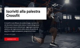 Unisciti Alla Palestra Di Crossfit - HTML Generator Online