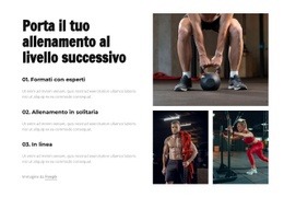 Porta Il Tuo Allenamento Al Livello Successivo - Progettazione Semplice Del Sito Web