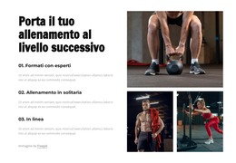 Pagina Web Per Porta Il Tuo Allenamento Al Livello Successivo