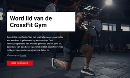 Doe Mee Aan Crossfit Sportschool - Sjabloon Voor Bestemmingspagina'S