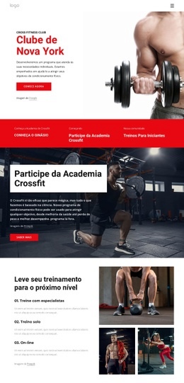 Clube De Fitness Cruzado - HTML Builder Online