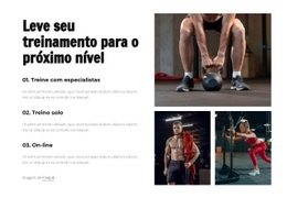 Leve Seu Treinamento Para O Próximo Nível - Design De Site Fácil