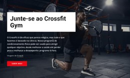 Junte-Se À Academia Crossfit Modelo De Site