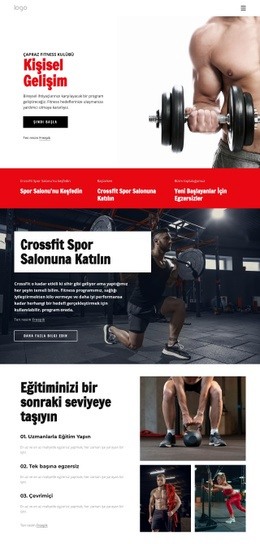 Çapraz Fitness Kulübü Için Çok Amaçlı HTML5 Şablonu