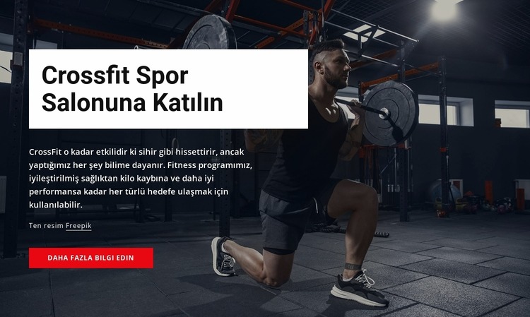 crossfit spor salonuna katılın Joomla Şablonu