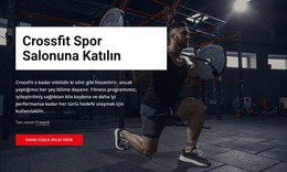 Crossfit Spor Salonuna Katılın - Sayfaya Öğe Eklemek Için Şablon