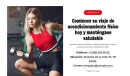 Comience Su Viaje De Acondicionamiento Físico - Página De Destino Personalizada