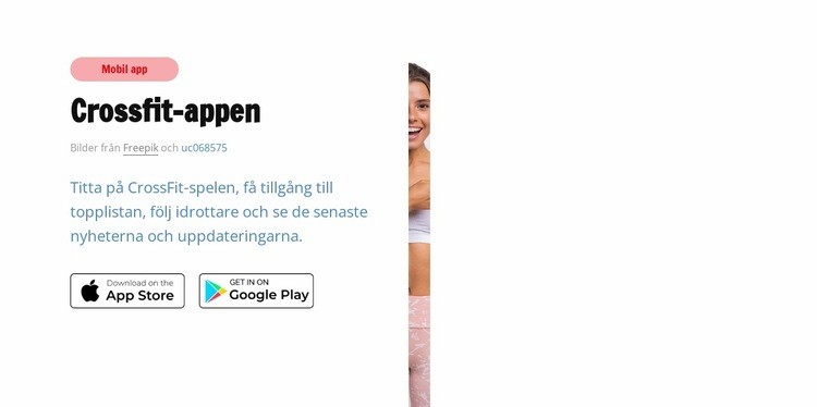 Crossfit-appen WordPress -tema