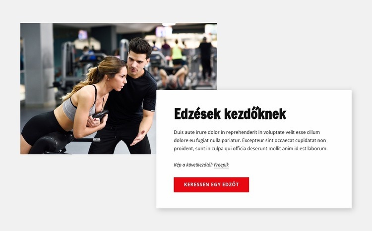 Képzések kezdőknek HTML Sablon