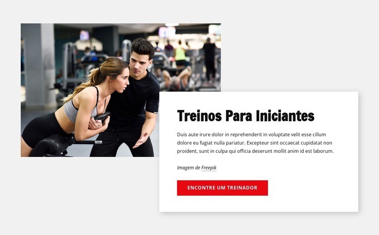 Treinamentos para iniciantes Construtor de sites HTML