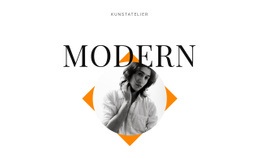 Kunstatelier Modern - Kostenlose Zielseite, Vorlage HTML5